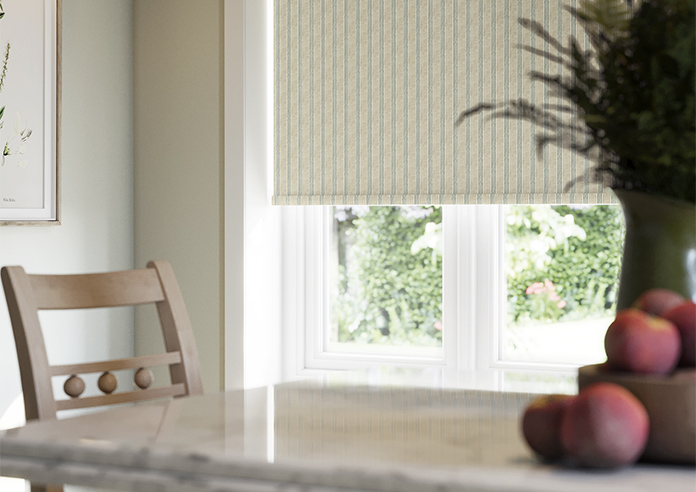 Emily Bond George Stripe Print, Fern - Roller Blind - Image 5